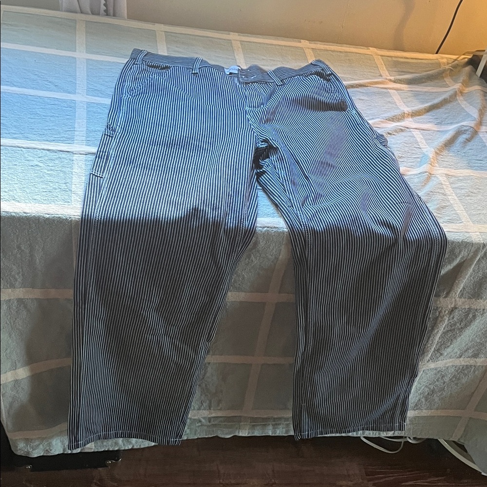 Striped Work Pants